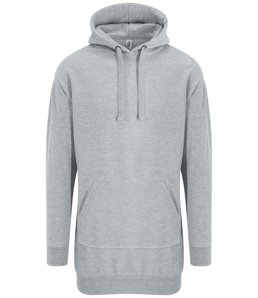 AWDis Ladies Hoodie Dress | Heather Grey