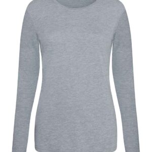 AWDis Ladies Long Sleeve Tri-Blend T-Shirt | Heather Grey