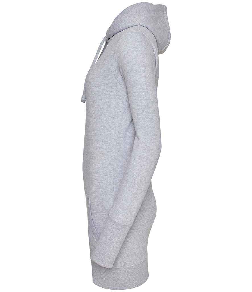 AWDis Ladies Longline Hoodie | Heather Grey - Image 3