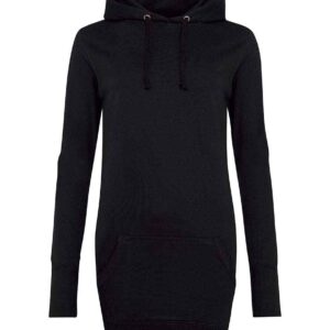 AWDis Ladies Longline Hoodie | Jet Black