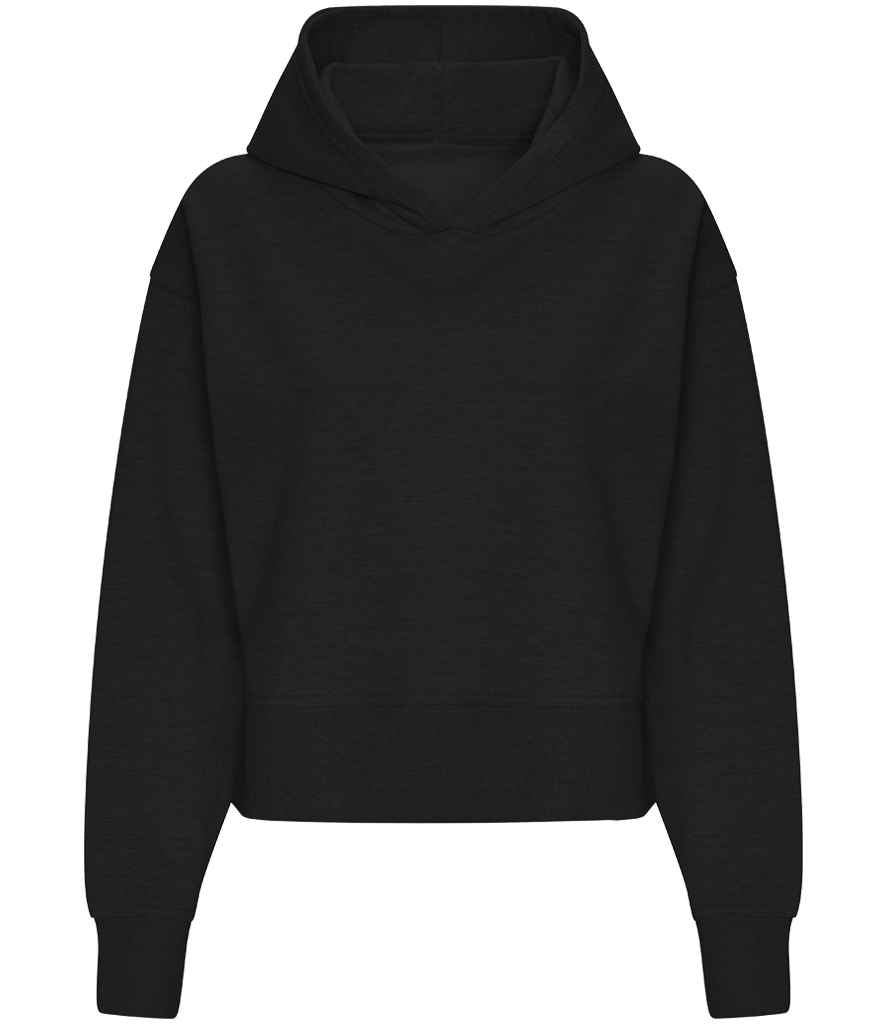 AWDis Ladies Relaxed Hoodie | Deep Black - Image 4