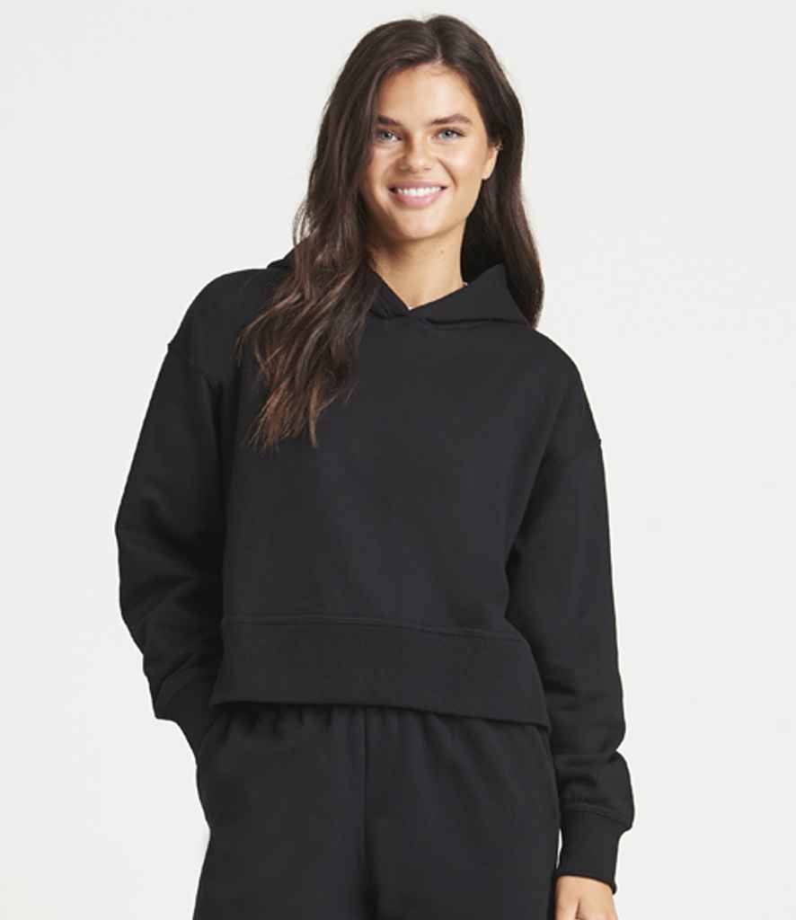 AWDis Ladies Relaxed Hoodie | Deep Black - Image 2