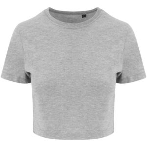 AWDis Ladies Tri-Blend Cropped T-Shirt | Heather Grey