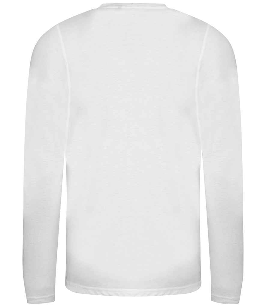 AWDis Long Sleeve Tri-Blend T-Shirt | Solid White - Image 4