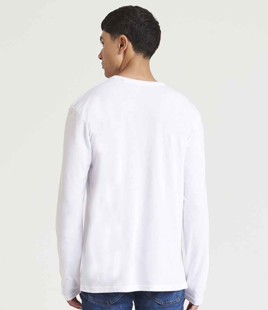AWDis Long Sleeve Tri-Blend T-Shirt | Solid White - Image 2