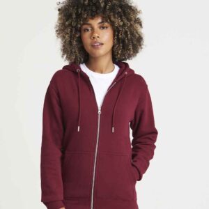 AWDis Organic Zoodie | Burgundy