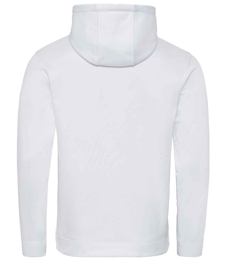 AWDis Sports Polyester Hoodie | Arctic White - Image 2