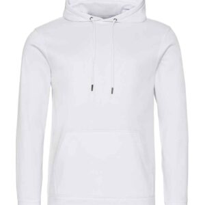 AWDis Sports Polyester Hoodie | Arctic White