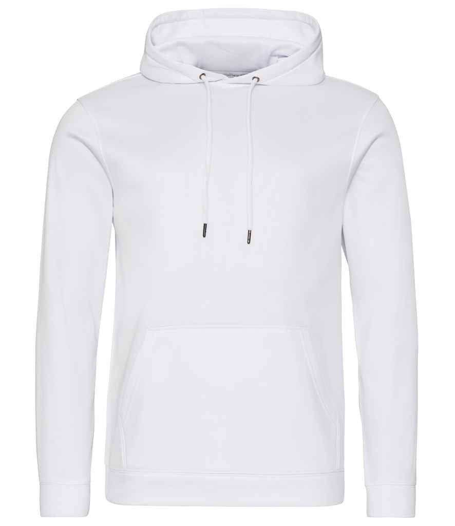 AWDis Sports Polyester Hoodie | Arctic White