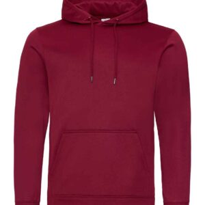 AWDis Sports Polyester Hoodie | Burgundy