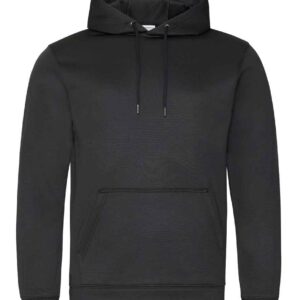 AWDis Sports Polyester Hoodie | Jet Black