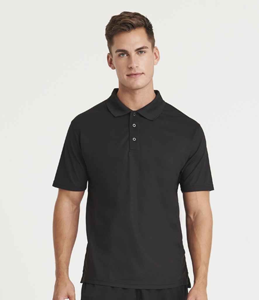AWDis SuperCool™ Performance Polo Shirt | Jet Black - Image 4