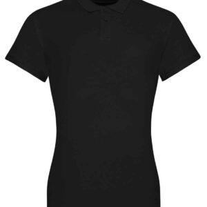 AWDis The 100 Cotton Ladies Piqué Polo Shirt | Deep Black