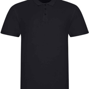 AWDis The 100 Cotton Piqué Polo Shirt | Deep Black