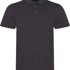 AWDis Tri-Blend Polo Shirt | Heather Charcoal