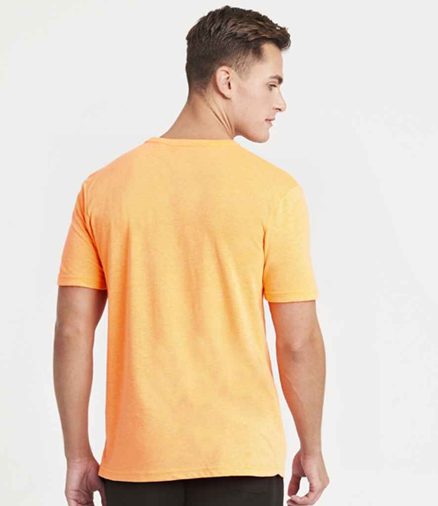 AWDis Unisex Electric Tri-Blend T-Shirt | Electric Orange - Image 2