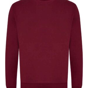 AWDis Unisex Organic Sweatshirt | Burgundy
