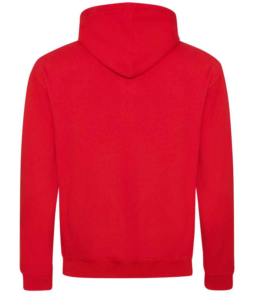 AWDis Varsity Hoodie | Fire Red/Jet Black - Image 2