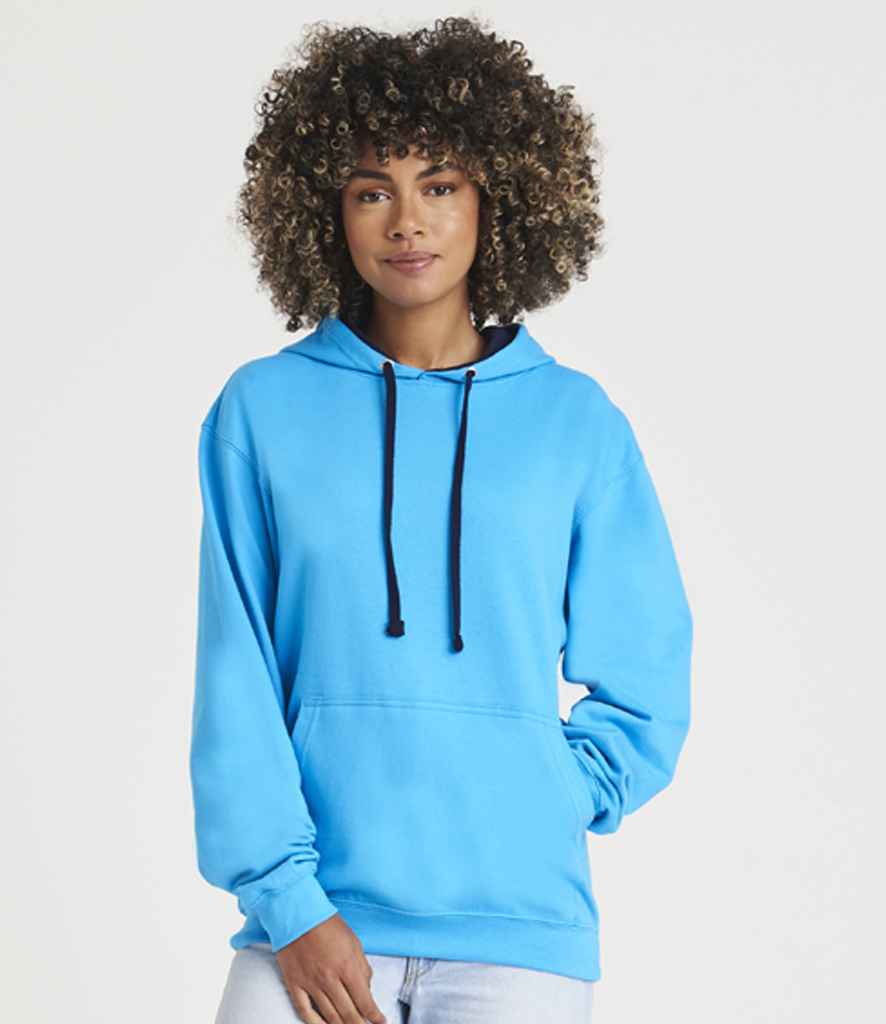 AWDis Varsity Hoodie | Hawaiian Blue/Oxford Navy - Image 2