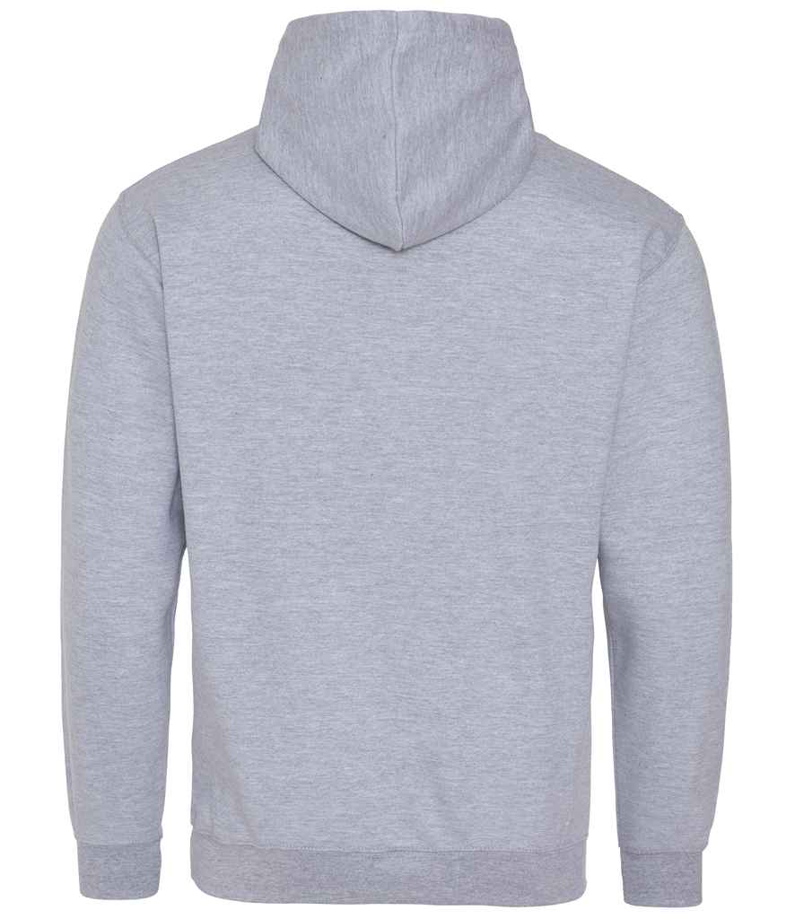AWDis Varsity Hoodie | Heather Grey/Sapphire Blue - Image 2