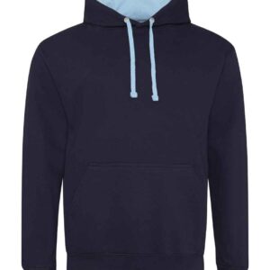 AWDis Varsity Hoodie | New French Navy/Sky Blue