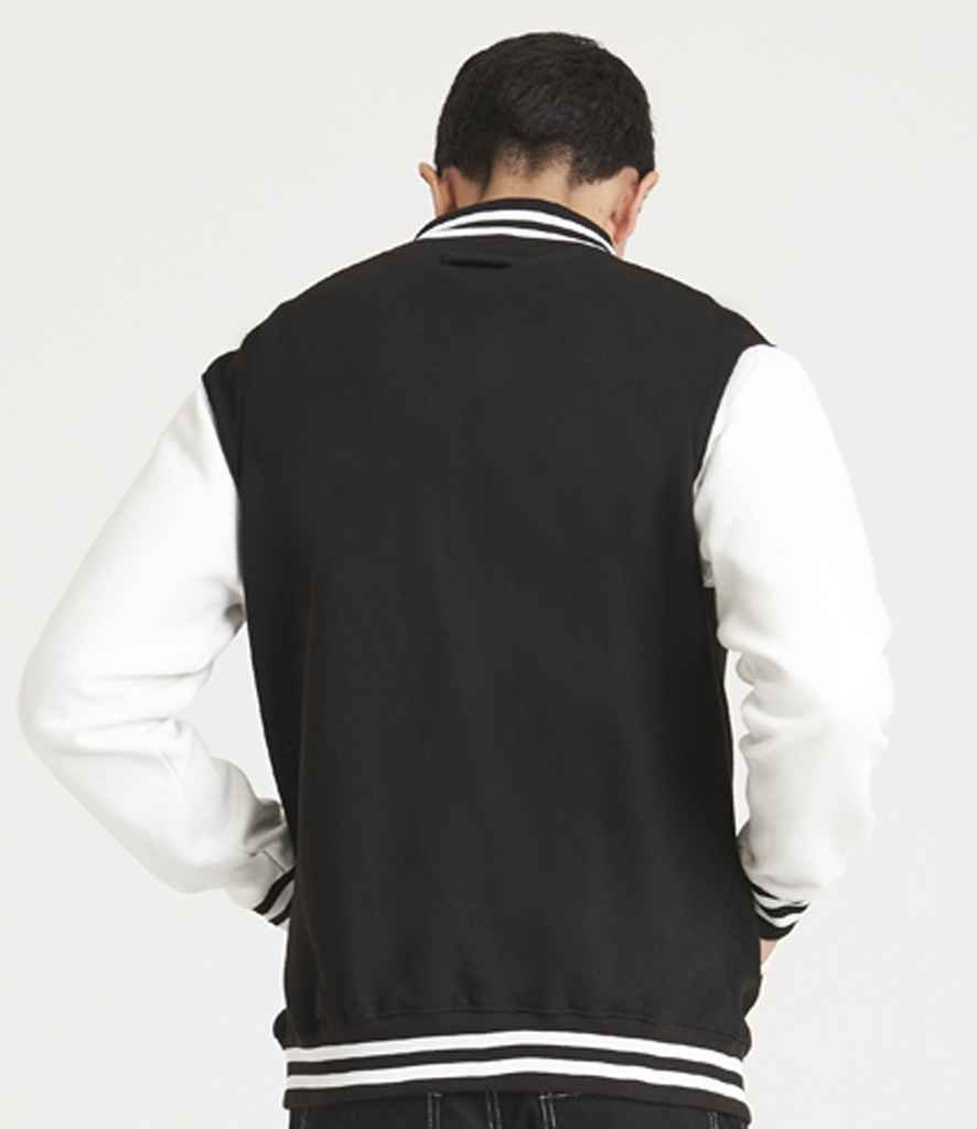 AWDis Varsity Jacket | Jet Black/White - Image 5