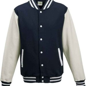 AWDis Varsity Jacket | Oxford Navy/White