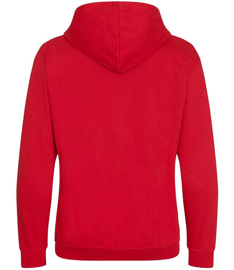 AWDis Varsity Zoodie | Fire Red/Arctic White - Image 2
