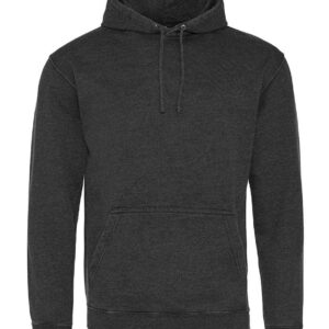 AWDis Washed Hoodie | Washed Jet Black