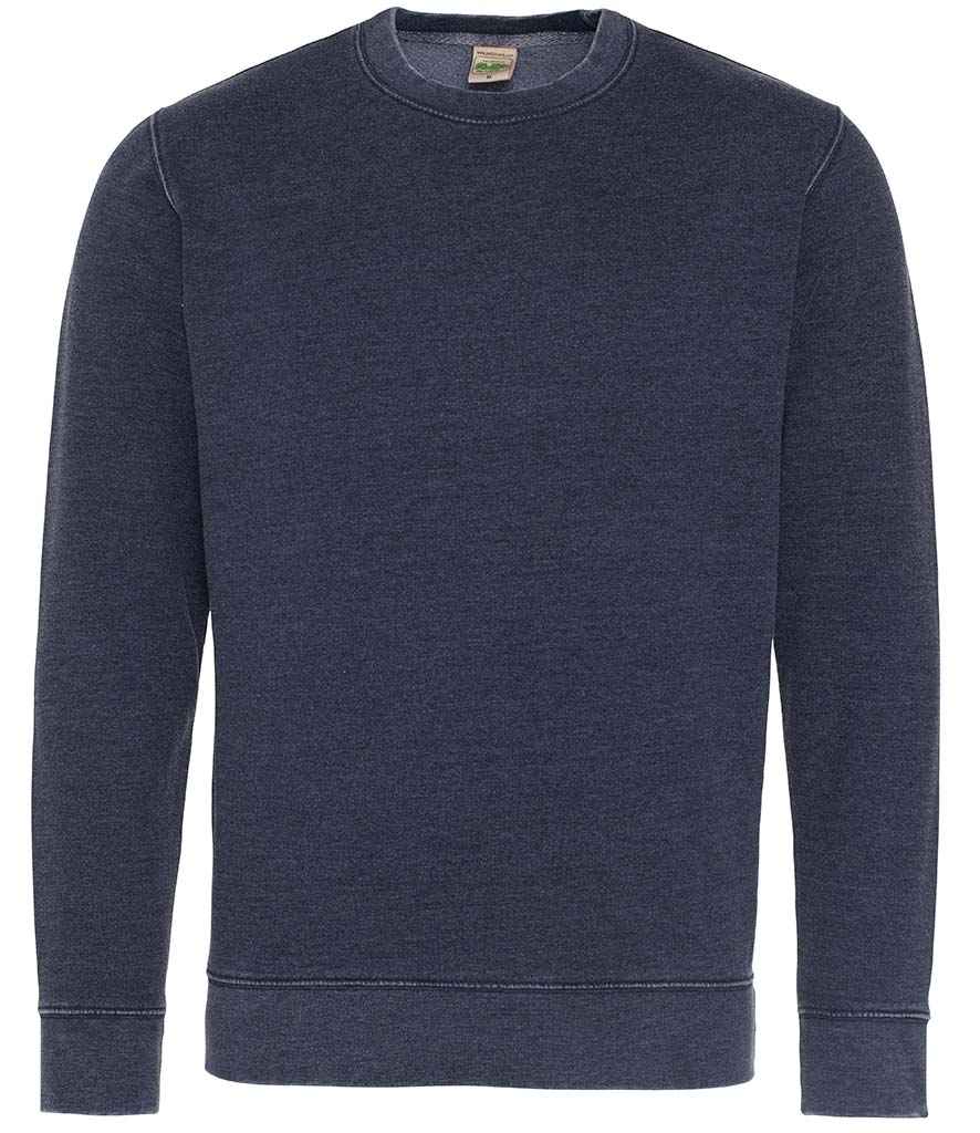 AWDis Washed Sweatshirt | Washed New French Navy