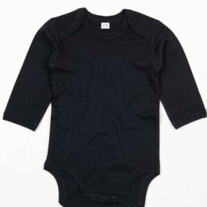 BabyBugz Baby Long Sleeve Bodysuit | Black