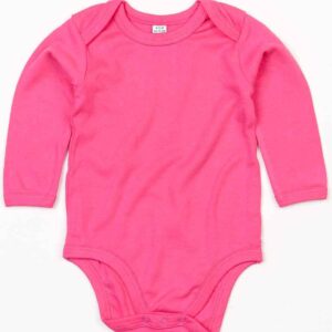 BabyBugz Baby Long Sleeve Bodysuit | Fuchsia
