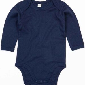 BabyBugz Baby Long Sleeve Bodysuit | Nautical Navy