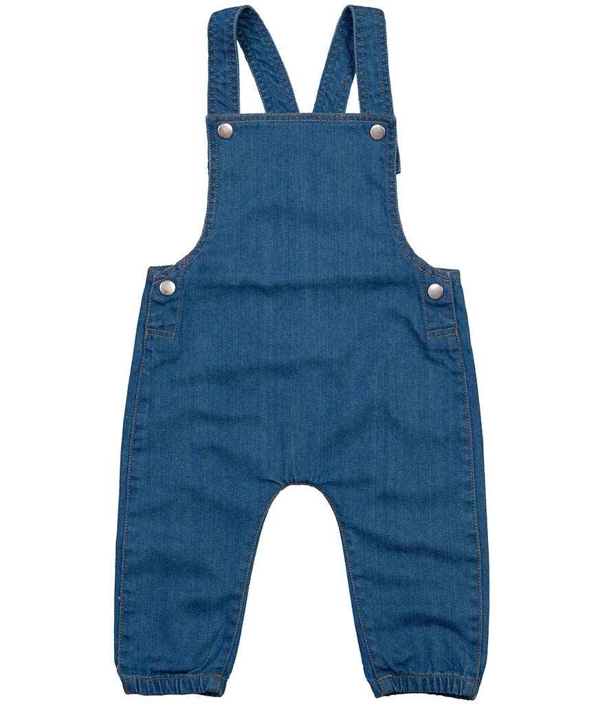 BabyBugz Baby Rocks Denim Dungarees | Denim Blue - Image 2
