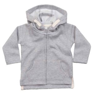 BabyBugz Baby Zipped Hoodie | Heather Marl