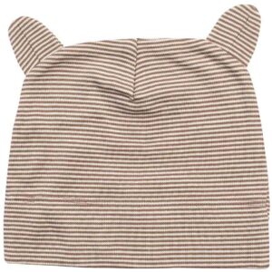 BabyBugz Little Hat with Ears | Organic Natural/Mocha