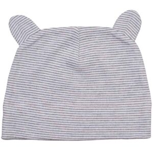 BabyBugz Little Hat with Ears | White/Heather Marl