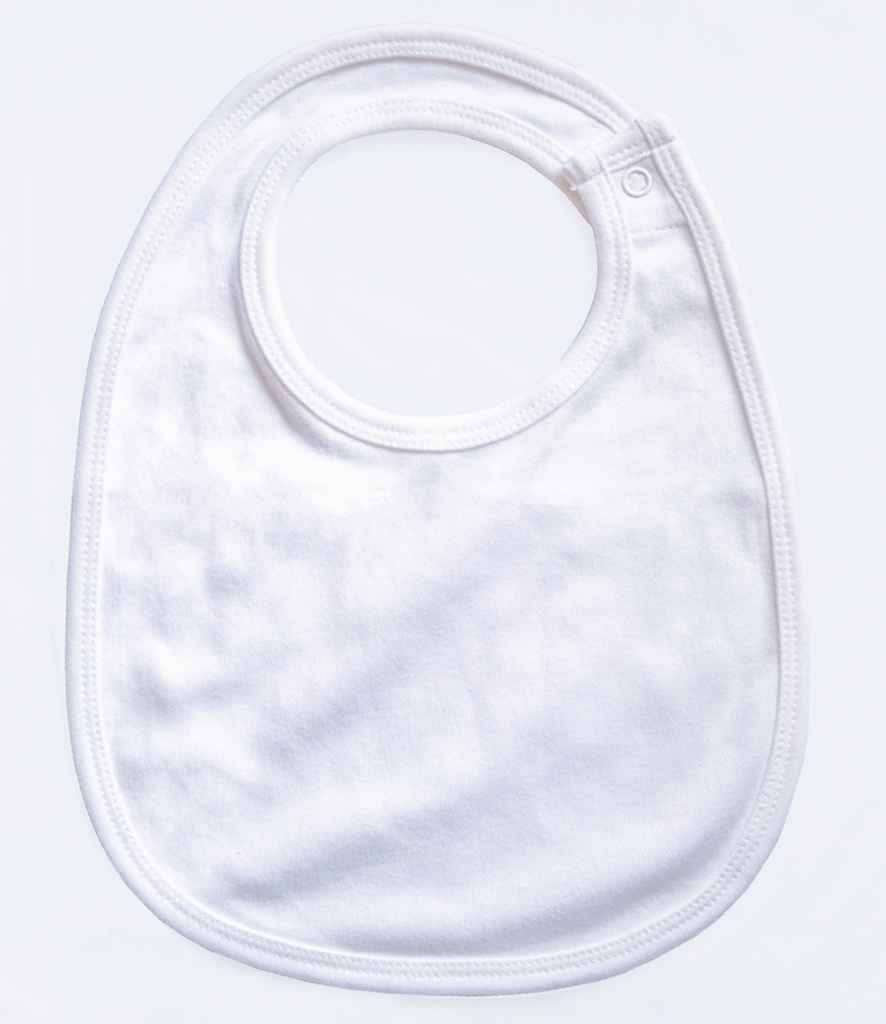 BabyBugz Single Layer Bib | White