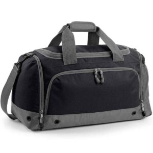 BagBase Athleisure Holdall | Black/Graphite Grey