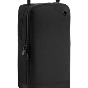 BagBase Athleisure Sports Shoe/Accessory Bag | Black/Black