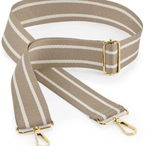 BagBase Boutique Adjustable Bag Strap | Taupe/Oyster