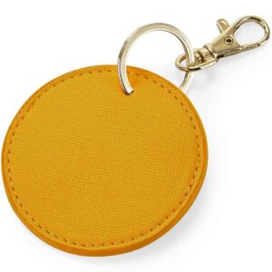 BagBase Boutique Circular Key Clip | Mustard