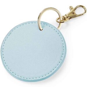 BagBase Boutique Circular Key Clip | Soft Blue