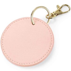 BagBase Boutique Circular Key Clip | Soft Pink