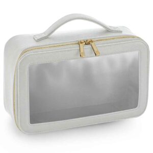 BagBase Boutique Clear Travel Case | Soft Grey