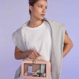 BagBase Boutique Clear Travel Case | Soft Pink