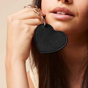 BagBase Boutique Heart Key Clip | Black