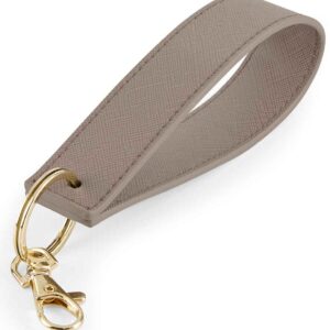 BagBase Boutique Wristlet Key Ring | Taupe