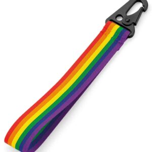 BagBase Brandable Key Clip | Rainbow
