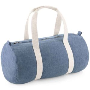 BagBase Denim Barrel Bag | Light Denim